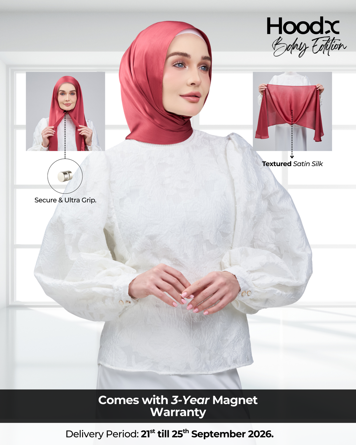 HoodX B.E in Persian Red