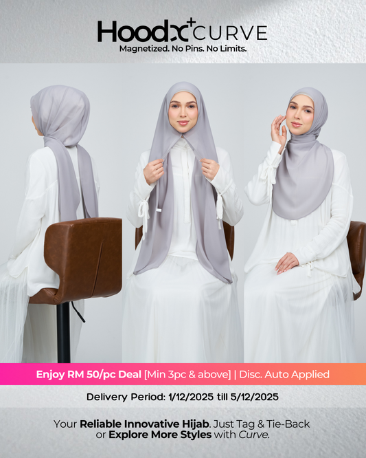 HoodX⁺Plus Curve in Pewter