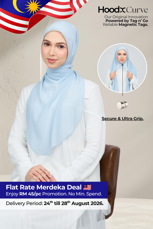 HoodX Curve in Ice Blue
