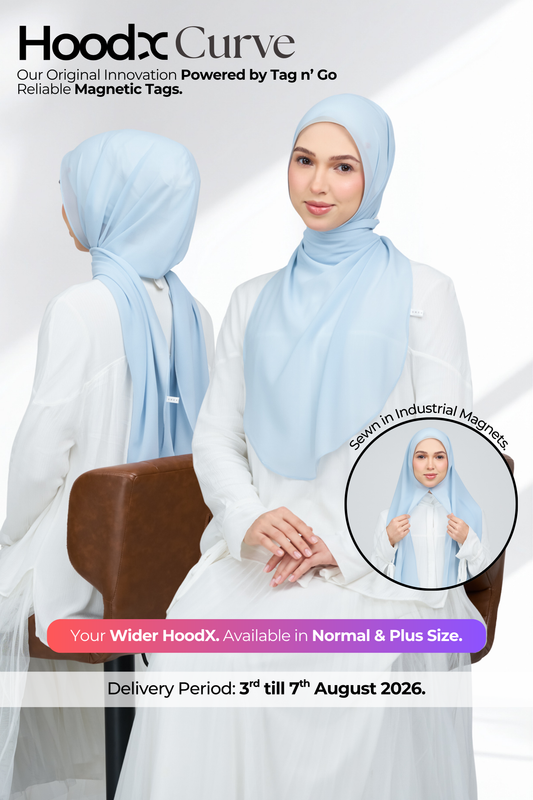HoodX Curve in Ice Blue