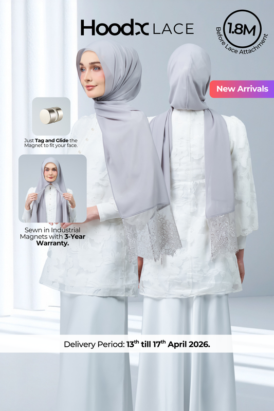 HoodX Lace in Pewter