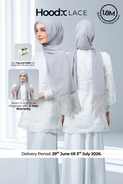 HoodX Lace in Pewter