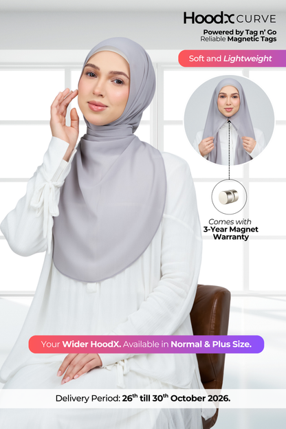 HoodX Curve in Pewter