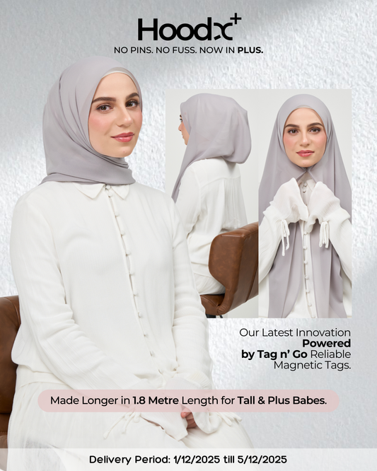 HoodX⁺Plus in Pewter