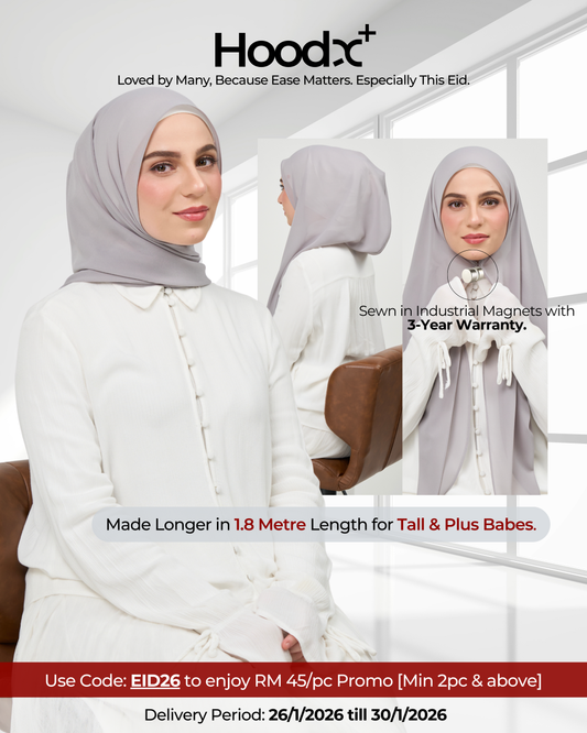 HoodX⁺Plus in Pewter