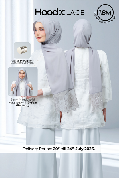 HoodX Lace in Pewter