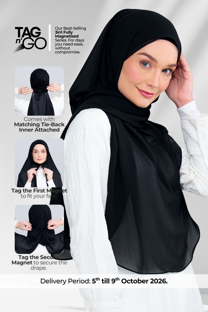 3IN1 Instant Faith Tag n' Go in Black