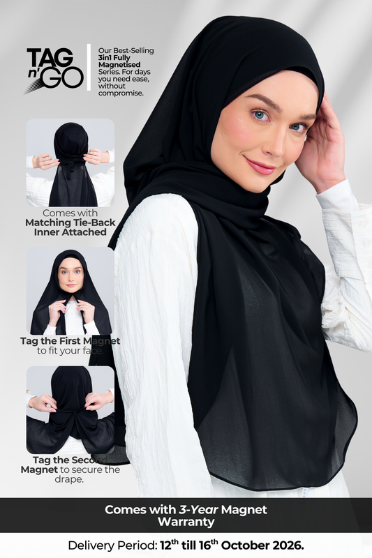 3IN1 Instant Faith Tag n' Go in Black