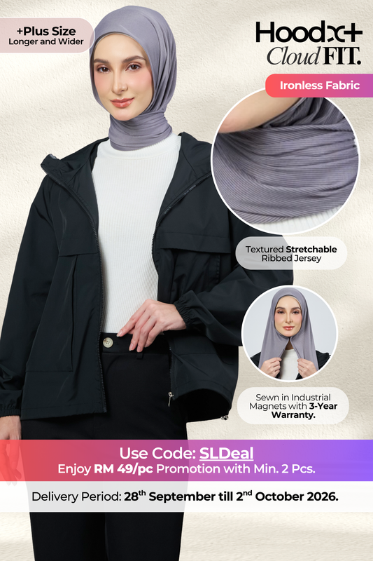 [★ New Colour] HoodX+ CloudFit in Platinum