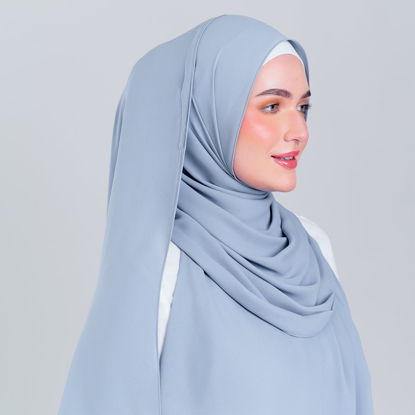 Tag n' Go Max [2M] | Premium Korean Chiffon in Powder Blue