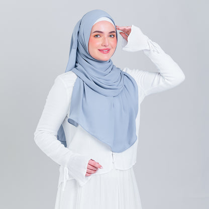 Tag n' Go Max [2M] | Premium Korean Chiffon in Powder Blue