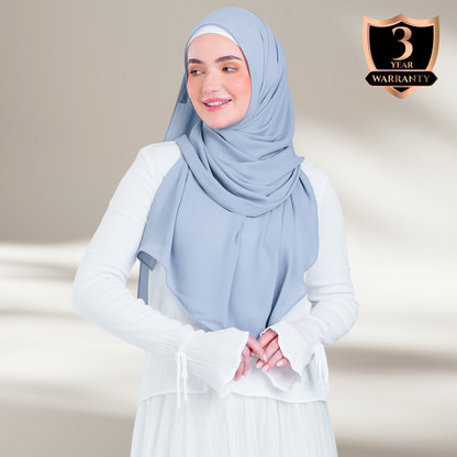 Tag n' Go Max [2M] | Premium Korean Chiffon in Powder Blue