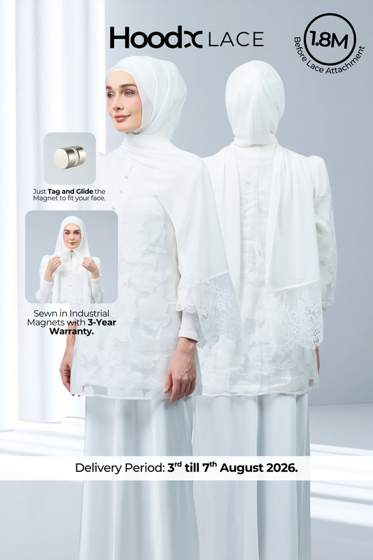 HoodX Lace in Pure White