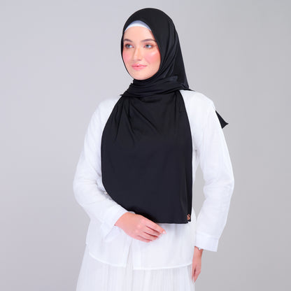 Instant Tag n' Go Shawl | Ribbed Jersey in Black