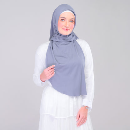 Instant Tag n' Go Shawl | Ribbed Jersey in Iron Grey