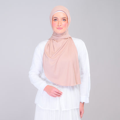 Instant Tag n' Go Shawl | Ribbed Jersey in Khaki