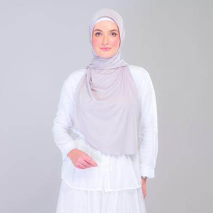 Instant Tag n' Go Shawl | Ribbed Jersey in Taupe