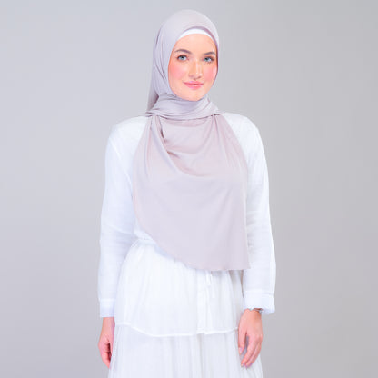 Instant Tag n' Go Shawl | Ribbed Jersey in Taupe
