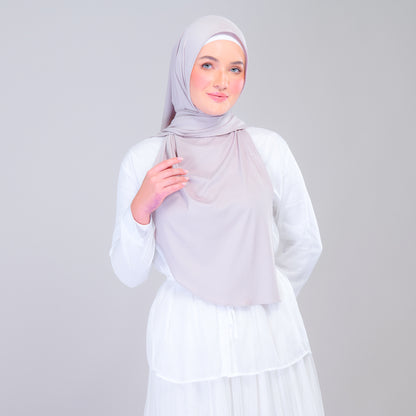 Instant Tag n' Go Shawl | Ribbed Jersey in Taupe