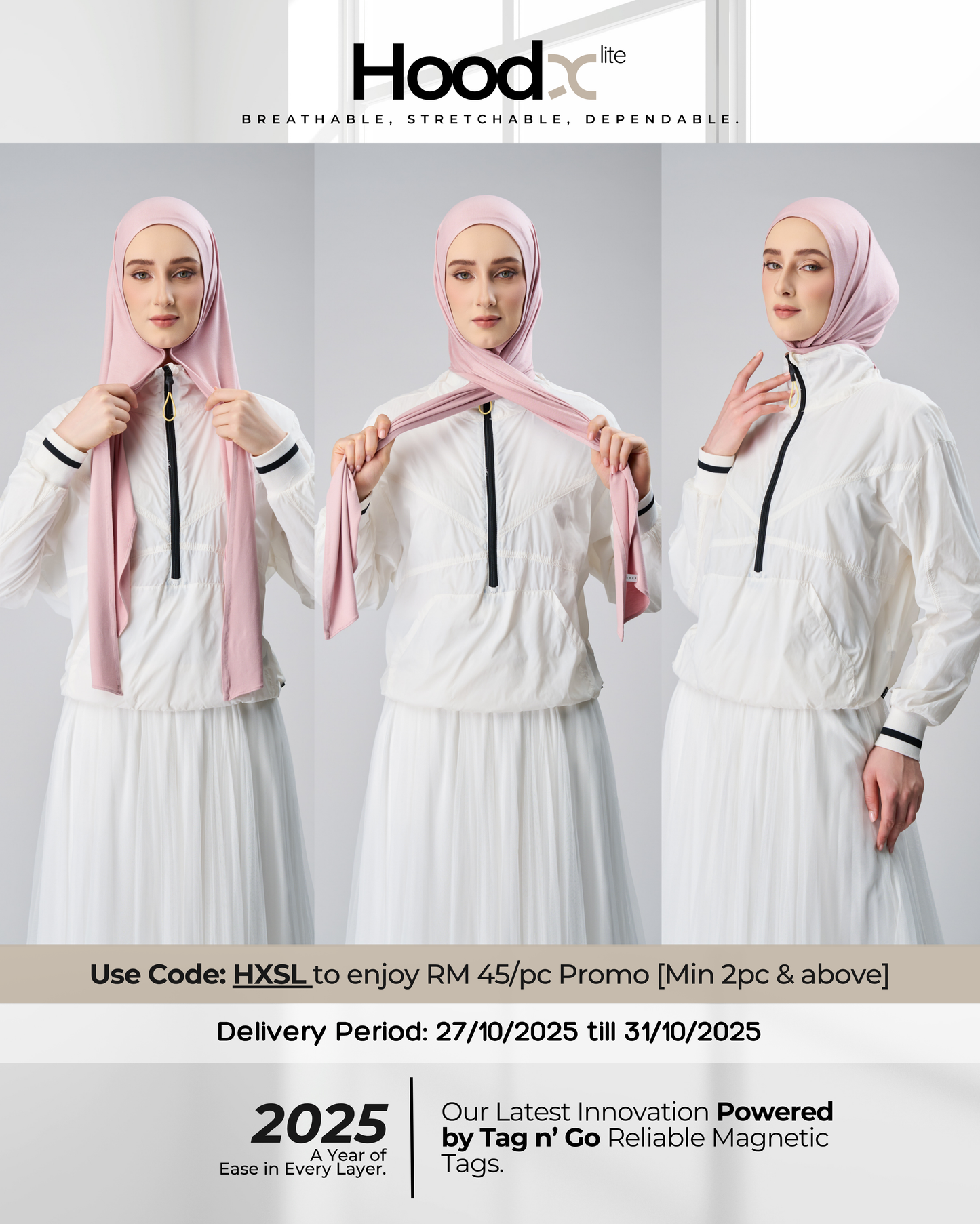[★New] HoodX Lite in Rose