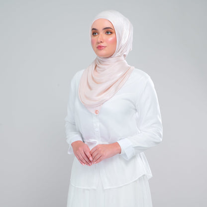 [As-Is] Raia Shawl | Ironless Shimmer in Linen