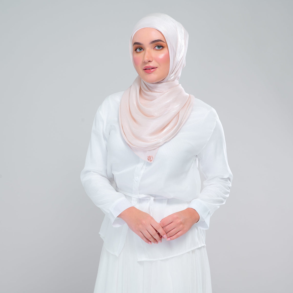 [As-Is] Raia Shawl | Ironless Shimmer in Linen