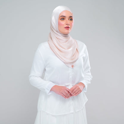 [As-Is] Raia Shawl | Ironless Shimmer in Linen