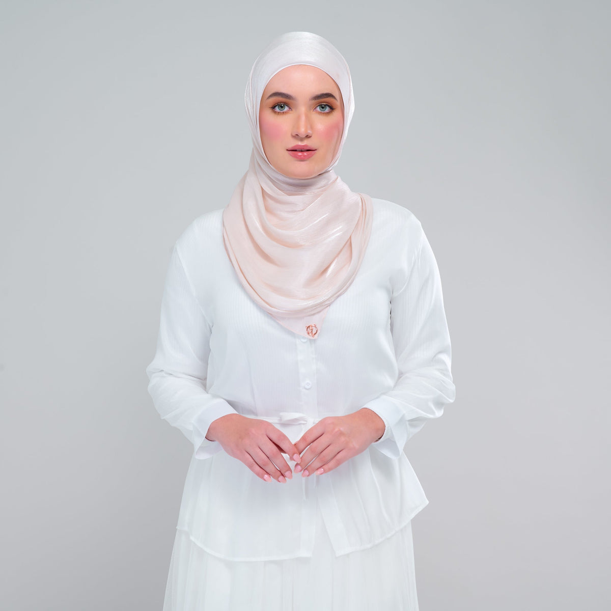 [As-Is] Raia Shawl | Ironless Shimmer in Linen