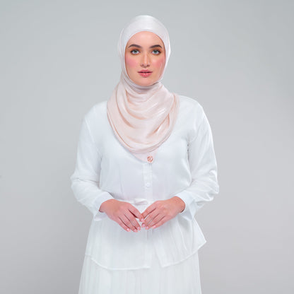 [As-Is] Raia Shawl | Ironless Shimmer in Linen