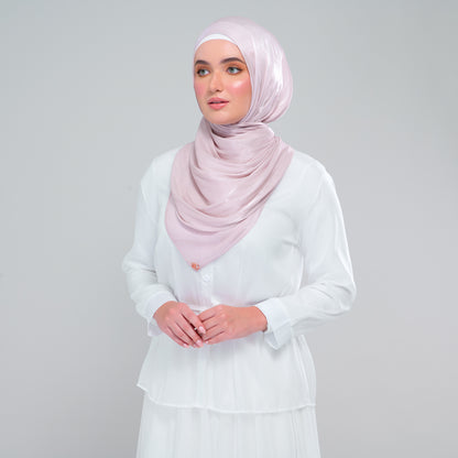 'NEW' Raia Shawl | Ironless Shimmer in Nude Rose