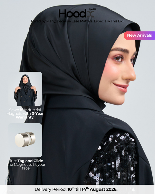 HoodX Luxe in Raven Black