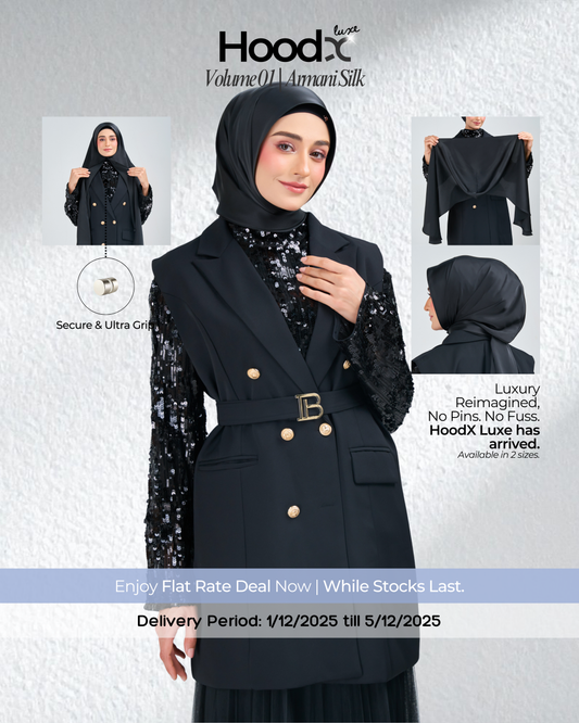 HoodX Luxe in Raven Black