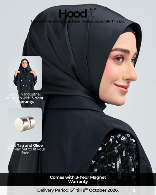 HoodX Luxe in Raven Black