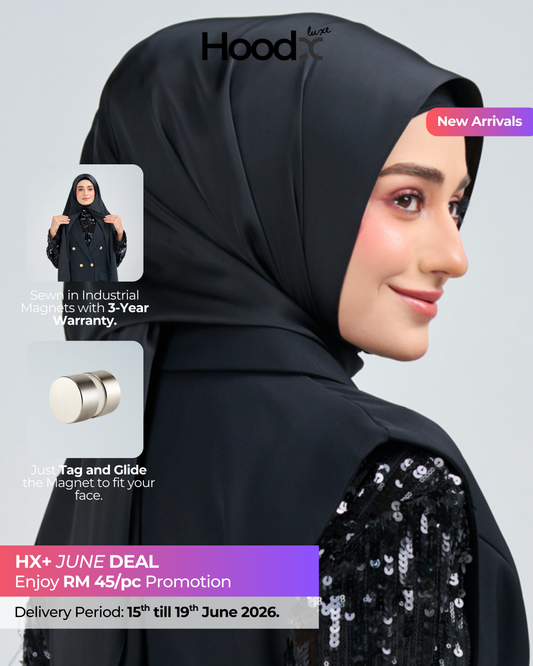 HoodX Luxe in Raven Black