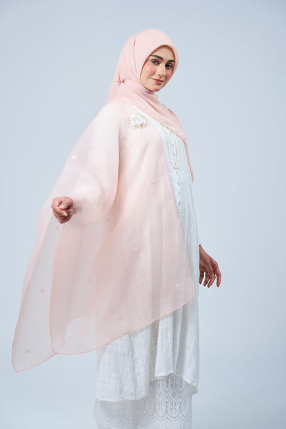 2IN1 Rhea Raya Set in Ayu [Salmon Peach]