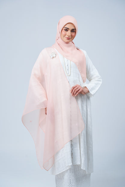2IN1 Rhea Raya Set in Ayu [Salmon Peach]