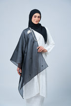 Selendang Rhea in Cempaka [Classic Black]