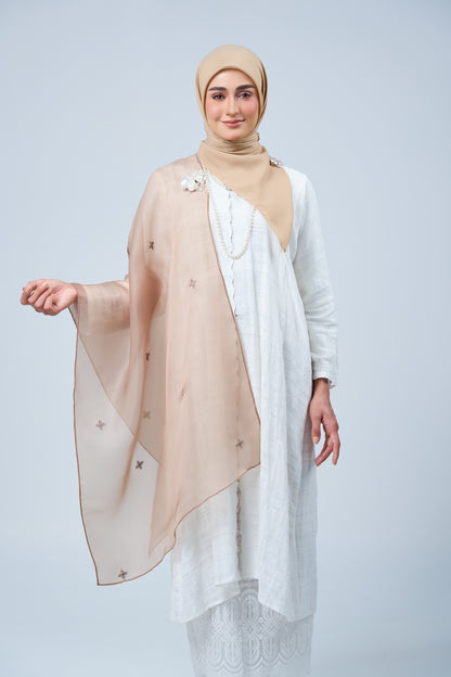 Selendang Rhea in Citra [Sandy Mocha]