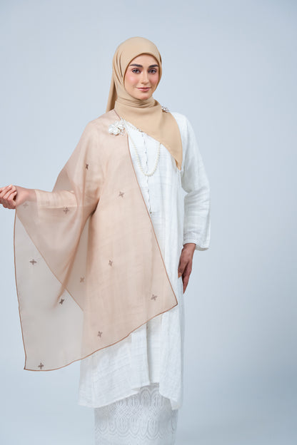 Selendang Rhea in Citra [Sandy Mocha]