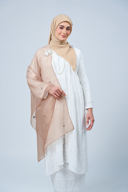 Selendang Rhea in Citra [Sandy Mocha]