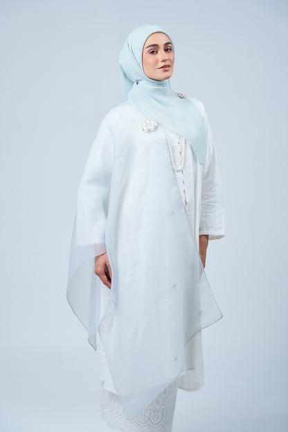 Selendang Rhea in Embun [Light Tiffany]