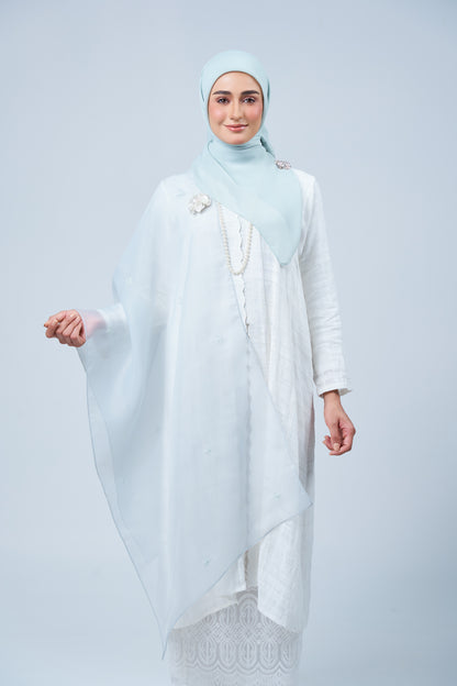 Selendang Rhea in Embun [Light Tiffany]