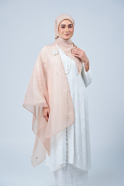 Selendang Rhea in Kemboja [Nude Rose]