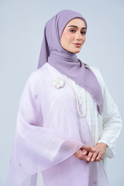 Selendang Rhea in Melur [Heather Purple]