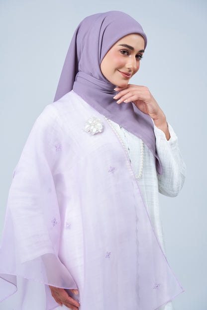 Selendang Rhea in Melur [Heather Purple]