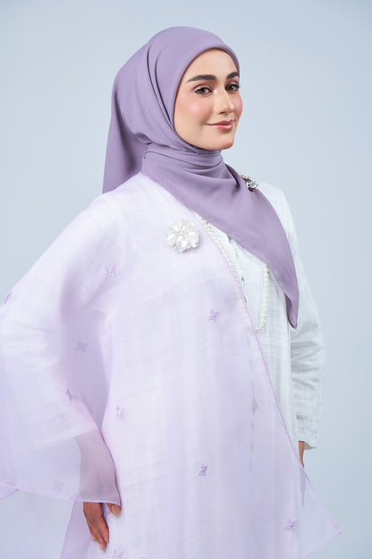 Selendang Rhea in Melur [Heather Purple]