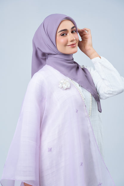 Selendang Rhea in Melur [Heather Purple]