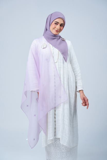 Selendang Rhea in Melur [Heather Purple]