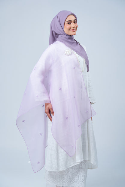Selendang Rhea in Melur [Heather Purple]