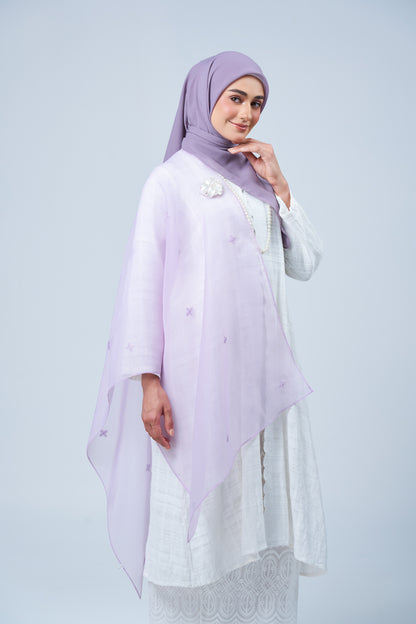 Selendang Rhea in Melur [Heather Purple]